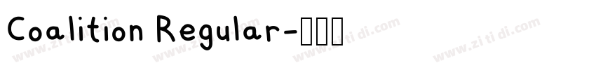 Coalition Regular字体转换